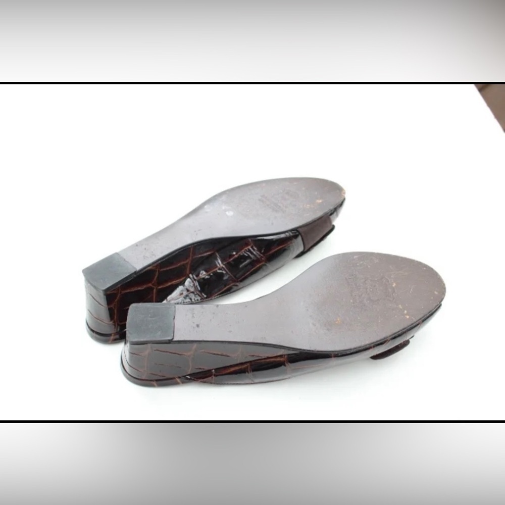 Stuart Weitzman Brown Mules with Buckle - Picture 5 of 9